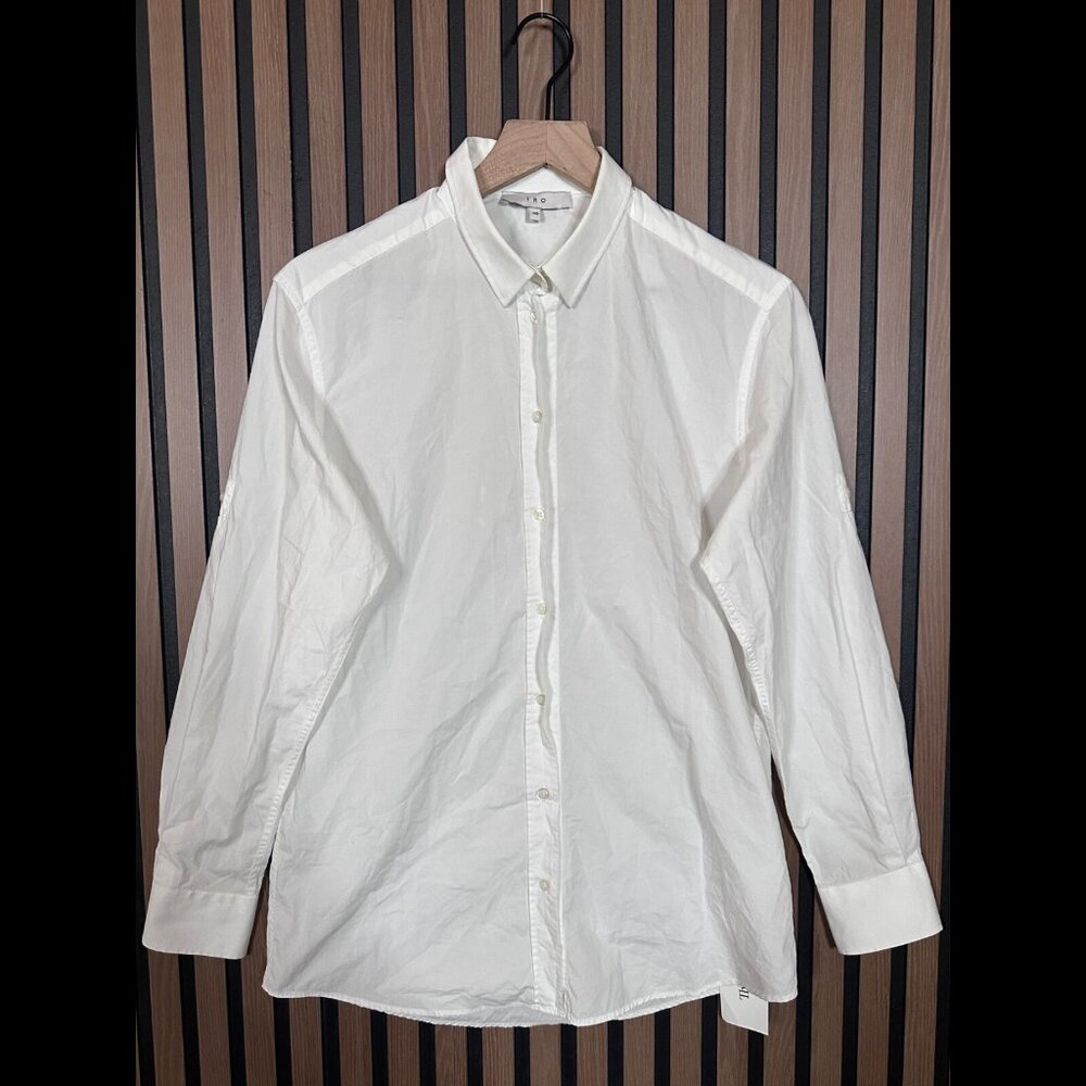 IRO Dress Shirt 36 / S Womens White Button 100% Cotton Collared